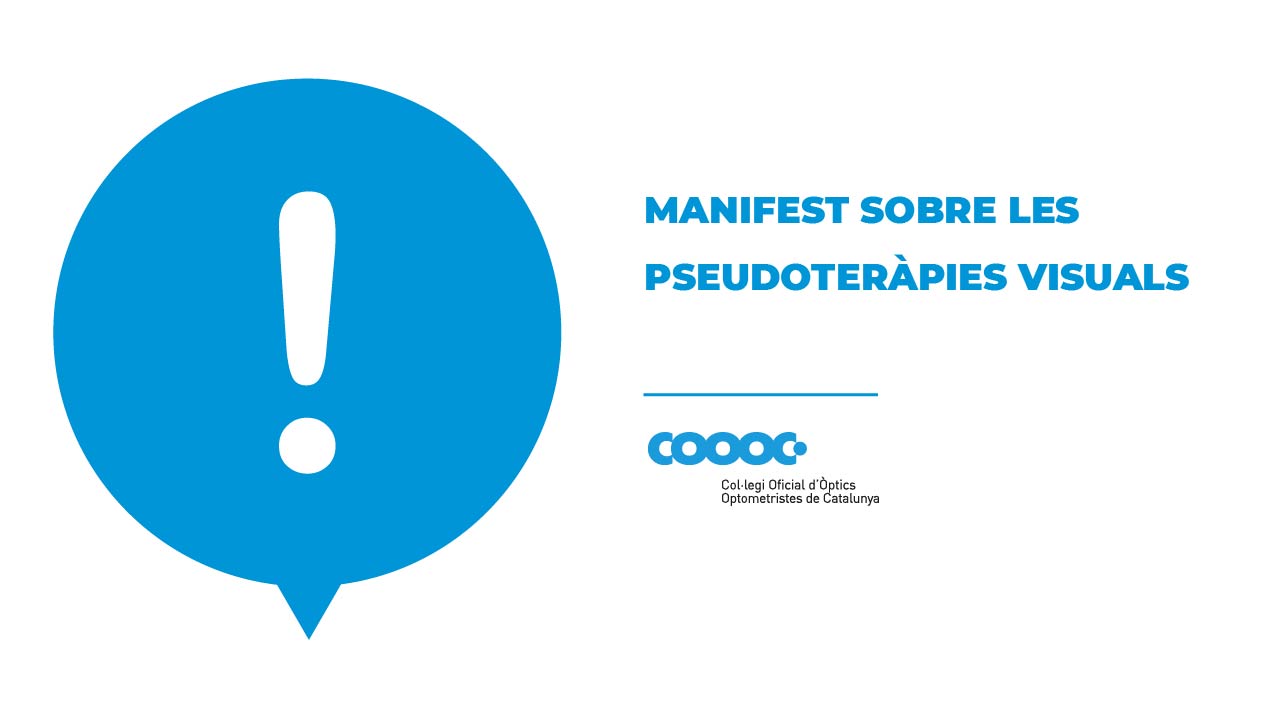 Manifest del COOOC respecte a les pseudoteràpies visuals